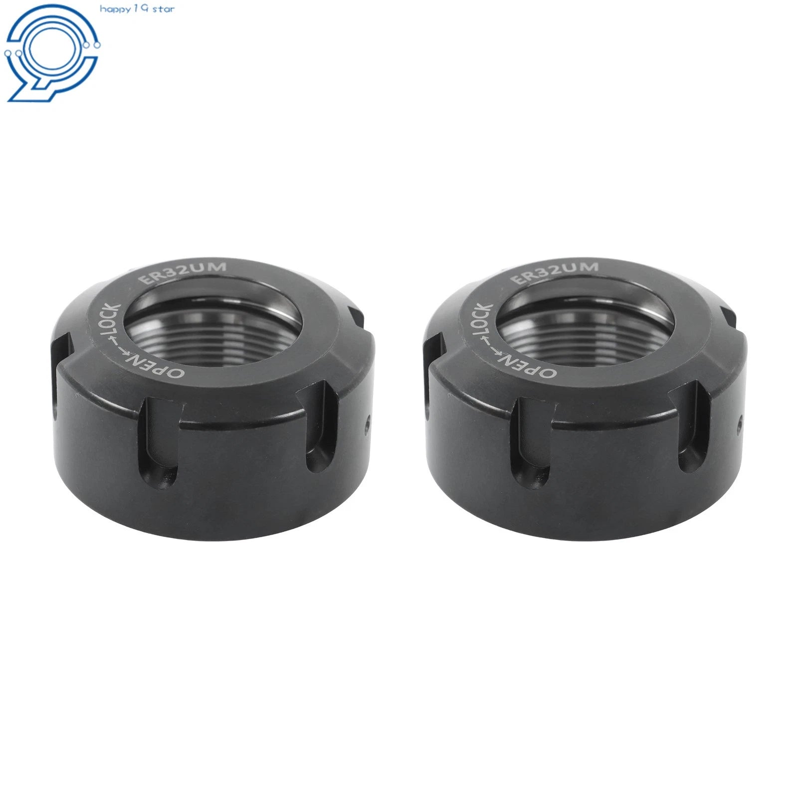 2 Piece Collet Nut Set for Precision CNC Tool Holder