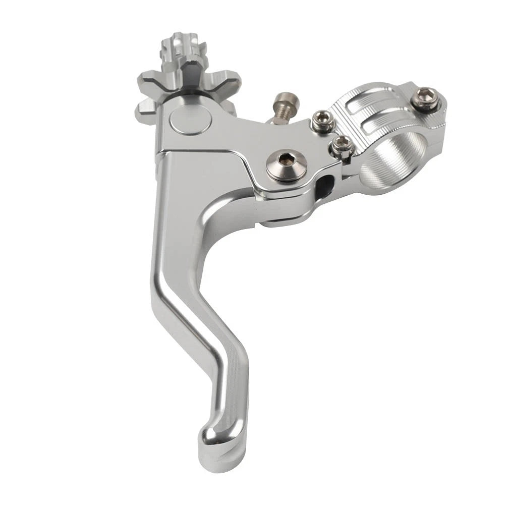 Stunt Clutch Lever for Universal Motorcycles (7/8", 1 Finger, Silver)