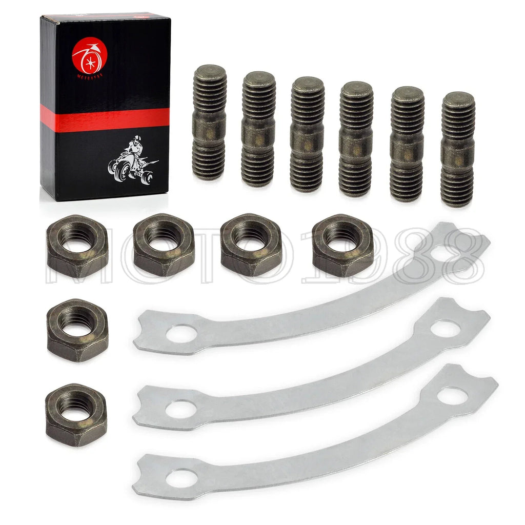Sprocket Hub Locking Stud Nut Washer Kit Yamaha XT500 SR400 SR500 (1975–1999)