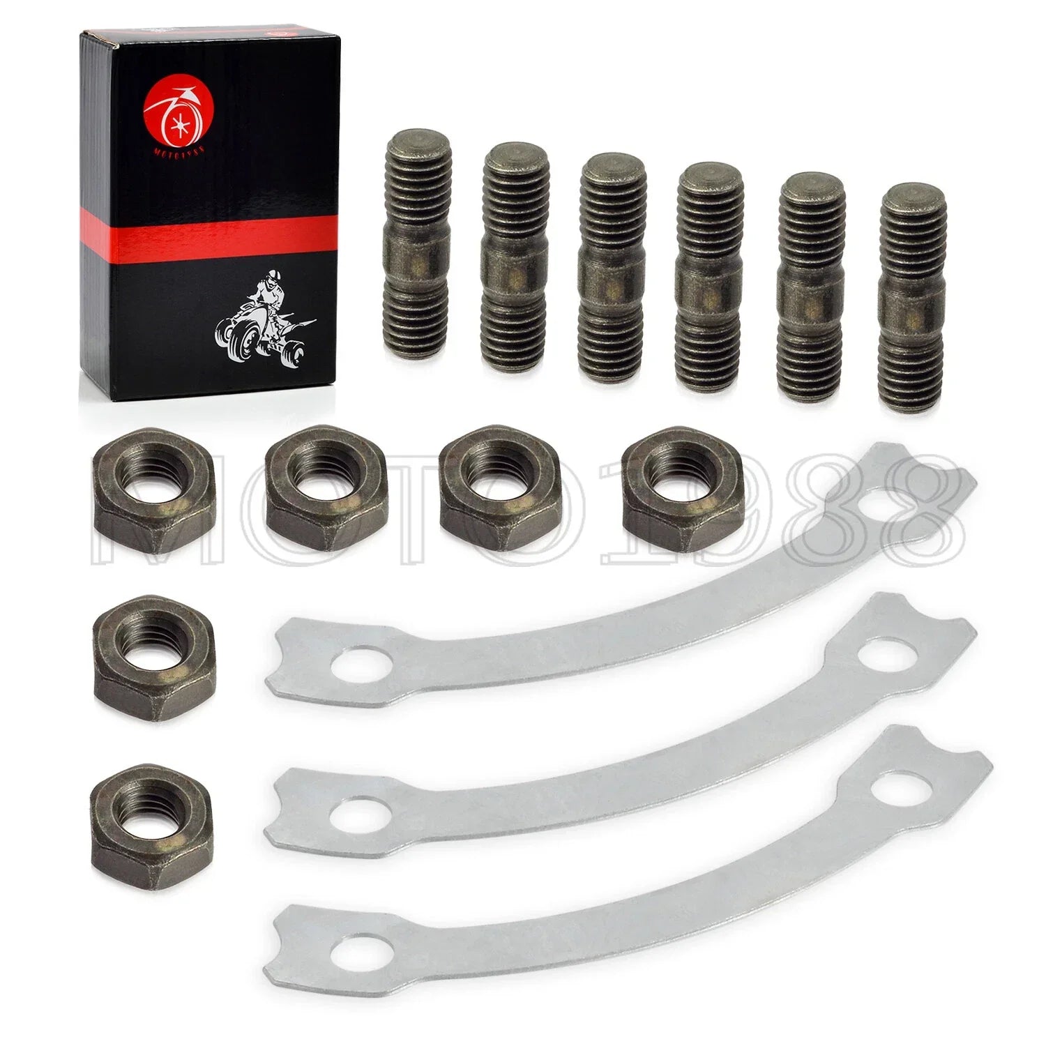 Sprocket Hub Locking Stud Nut Washer Kit Yamaha XT500 SR400 SR500 (1975–1999)