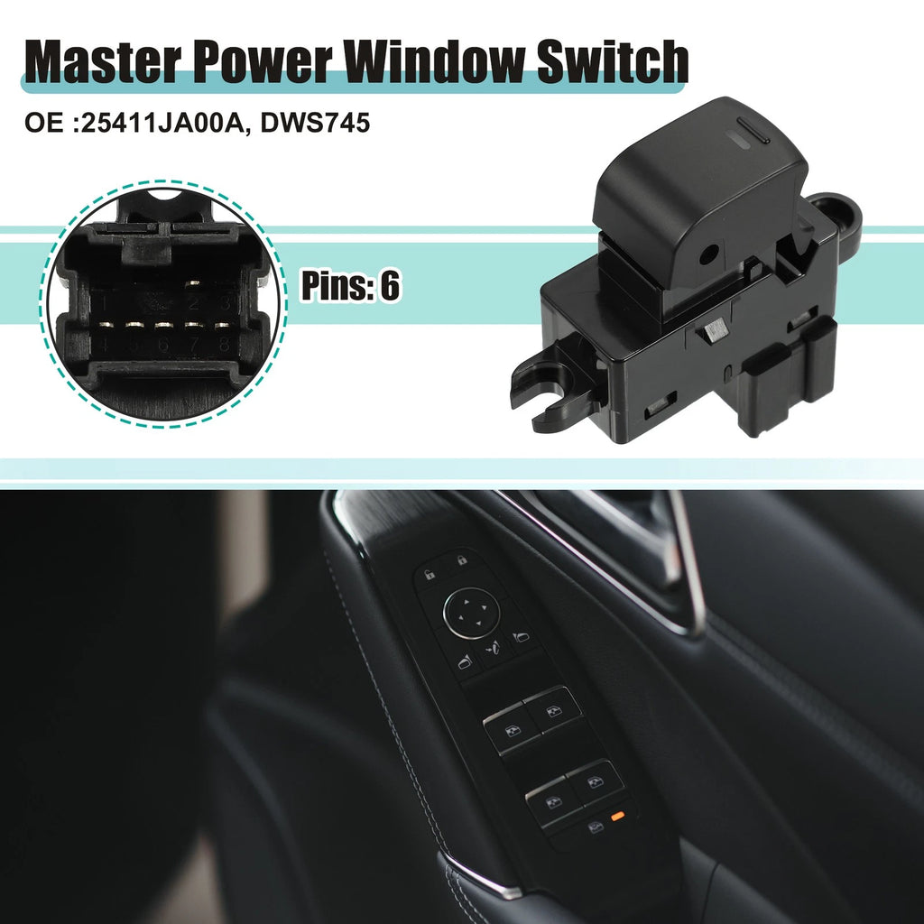 Master Power Window Switch for Nissan Altima (2007–2012) 718844734288