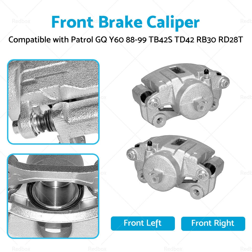 Front Disc Brake Calipers for Nissan Patrol GQ Y60 (1990–1997)