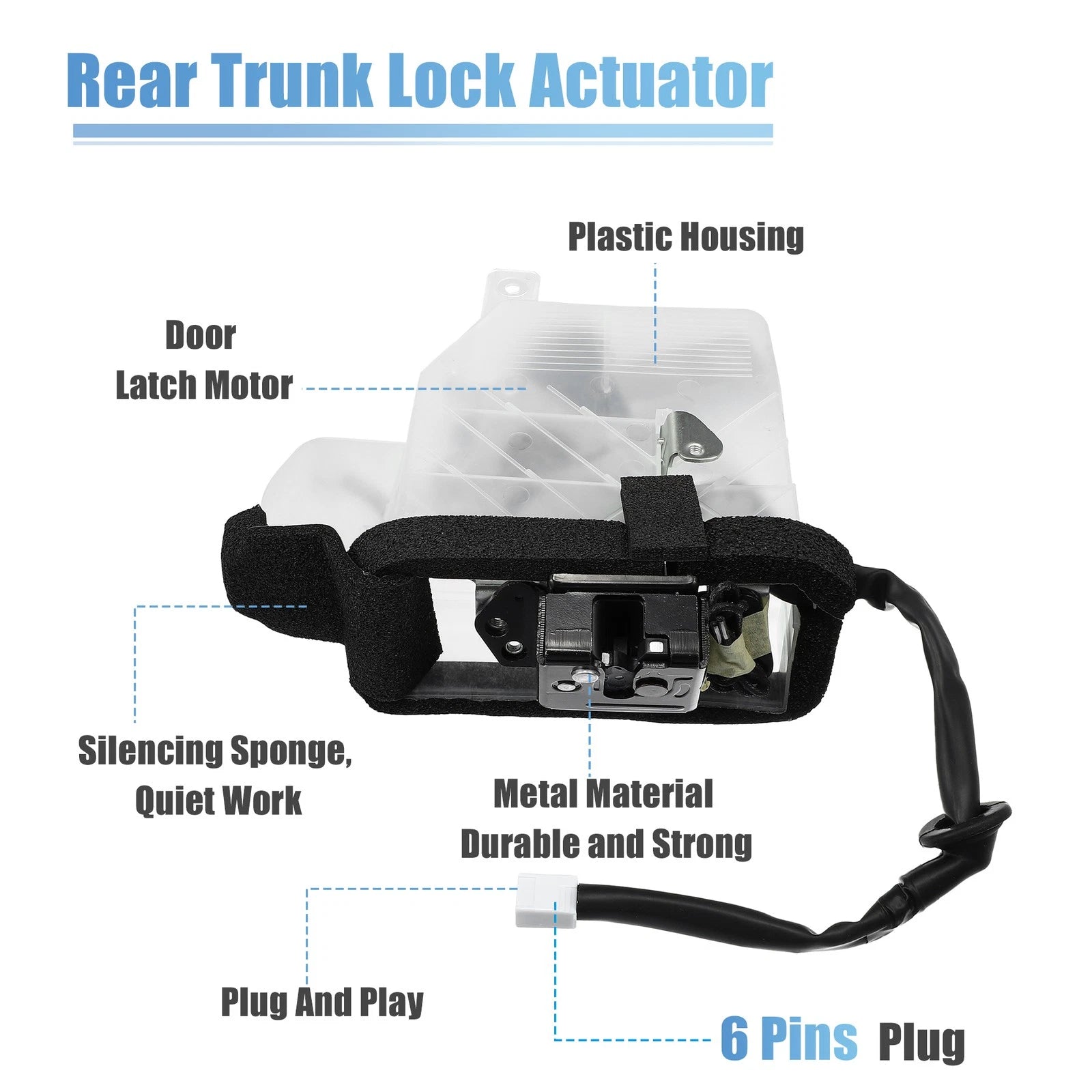 Tailgate Lock Actuator for Toyota 4Runner (2003–2009) 69110-35090