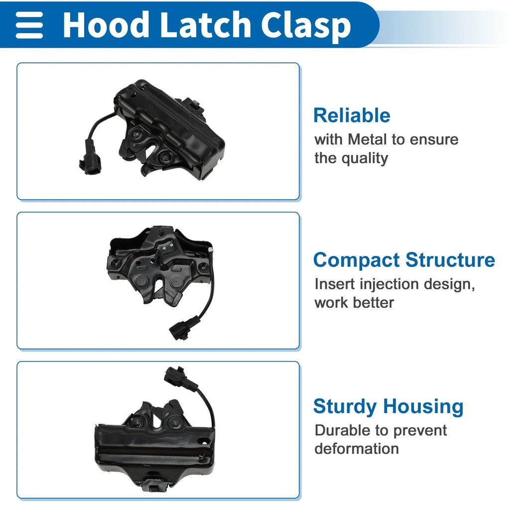 Hood Latch Assembly for Toyota Sequoia (2008-2021) - 1 x Durable Replacement