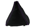 Carbon Fiber Manual Shift Boot Cover for Acura Integra (1994–2001) Purple Stitch