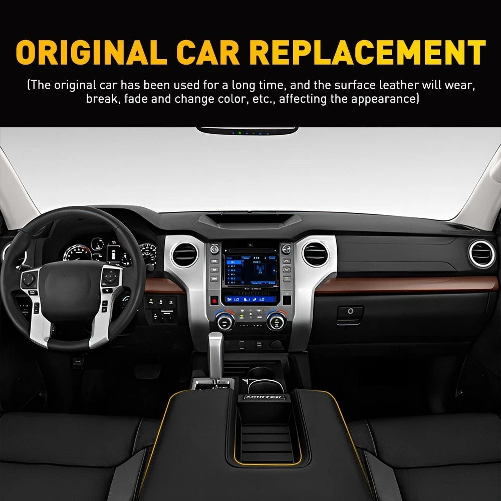 Center Console Lid Armrest Leather Cover Trim for Toyota Tundra (2014–2021)