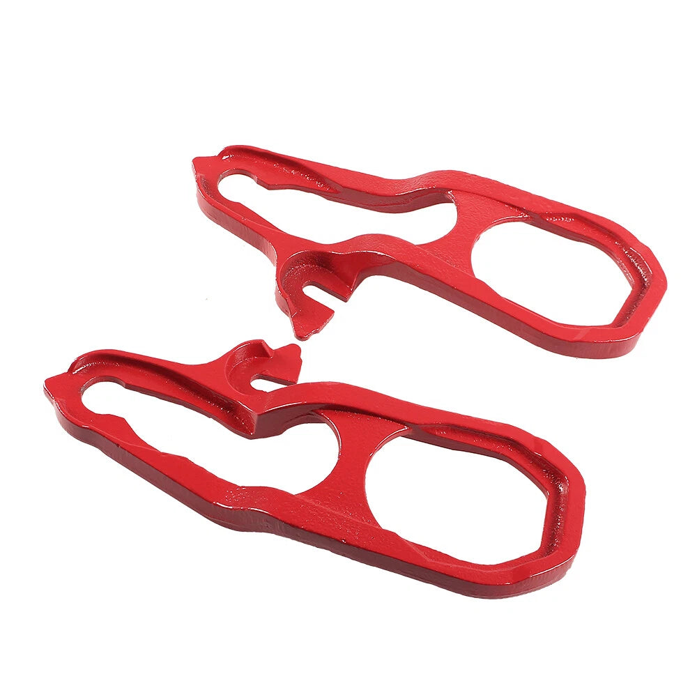 Set of 2 Red Tow Hooks for Ram 1500 DT (2019–2020) with Hardware