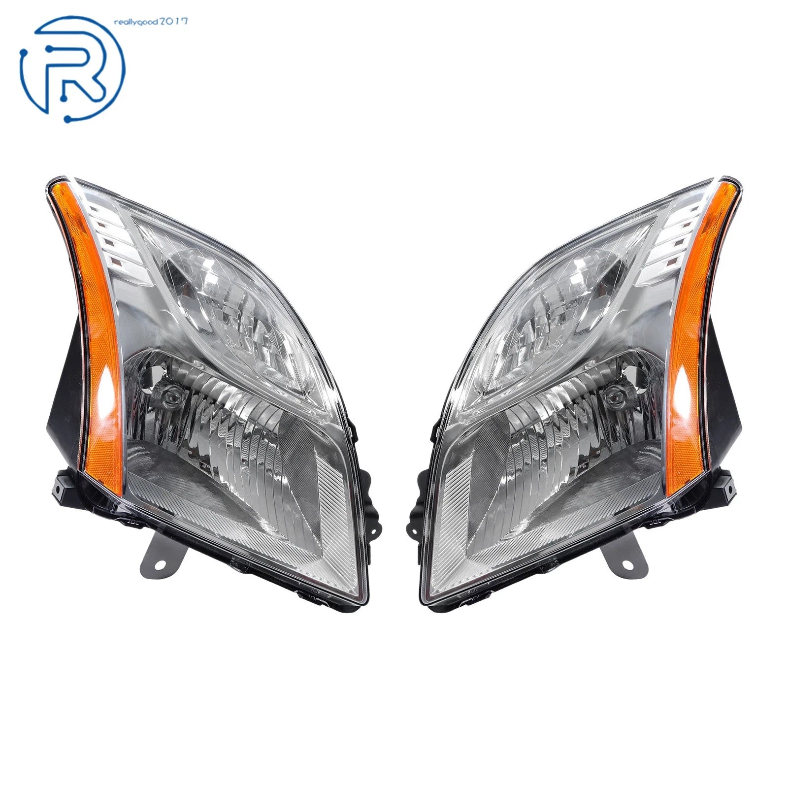 Halogen Headlights for Nissan Sentra (2010-2012) Clear Chrome
