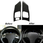 REAL CARBON FIBER Steering Wheel Button Cover for LEXUS IS (2006���2012)