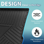 Flat Face Cargo Liner Rear Trunk Mat for Audi Q3 (2015–2018) TPE 1 Pc