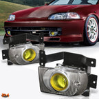 Front Bumper Fog Lights with Switch for Honda Civic 4Dr (1992–1995)