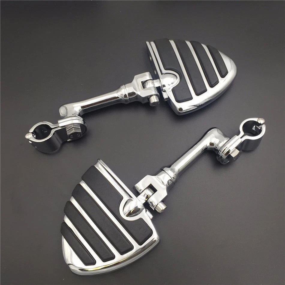 Chrome 1" U FootPeg for Honda GoldWing VTX1300 Shadow Valkyrie (2001–2008)