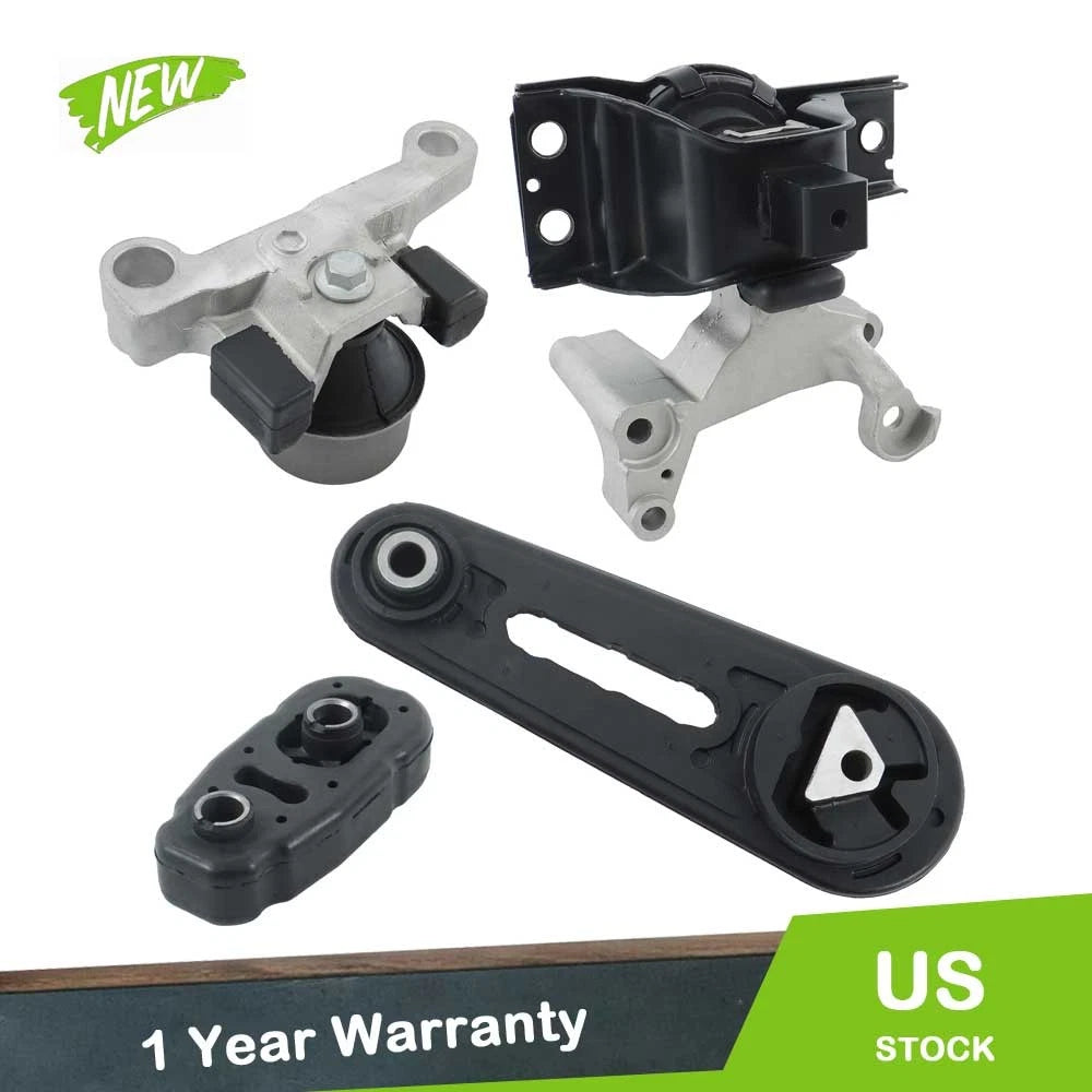 4X Engine Transmission Motor Mount Kit for Nissan Sentra (2007–2012) 2.0L Auto CVT