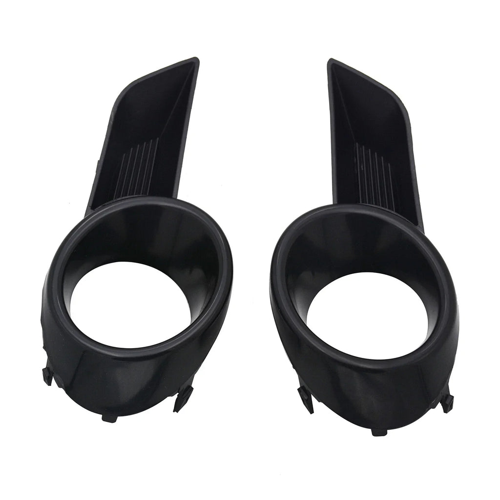 2 x Pair Front Fog Lights Covers Bezels Black for Toyota Highlander (2008–2010)