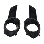 2 x Pair Front Fog Lights Covers Bezels Black for Toyota Highlander (2008–2010)