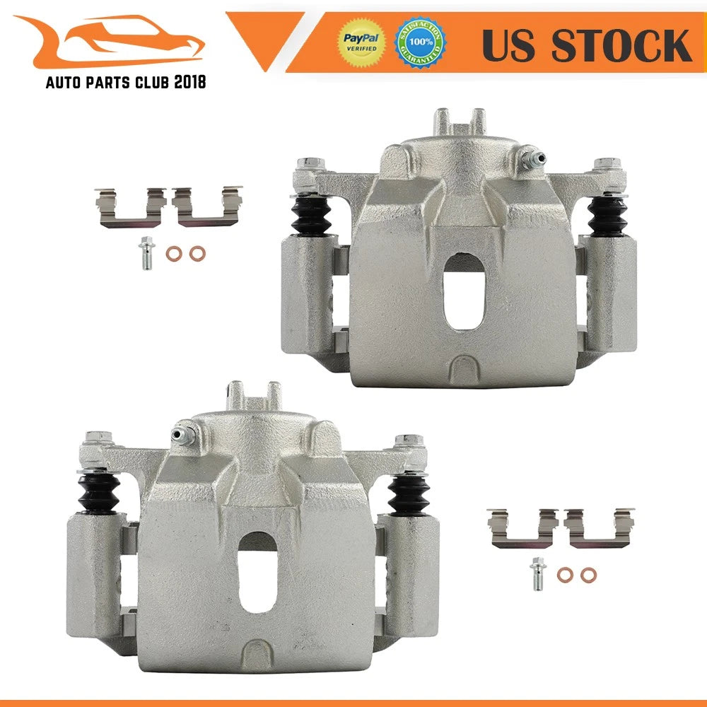 Front Pair Brake Calipers w/ Bracket for Honda Pilot (2003–2008)