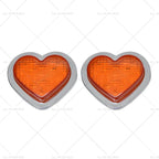 Heart LED Side Marker Indicators for 12V Cars (2012–2023)