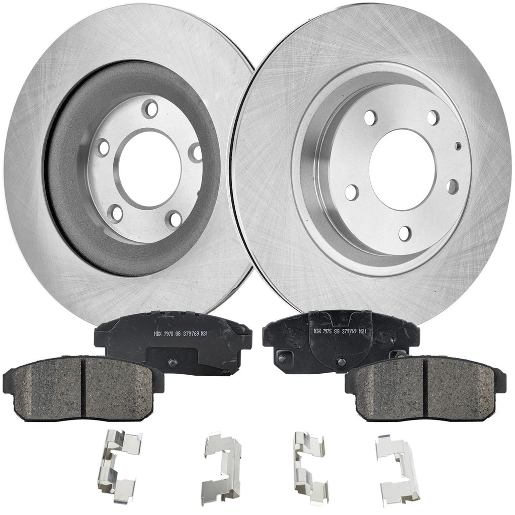 Rear Brake Disc Rotors and Pads Kit for Mazda RX-8 (2004–2011)