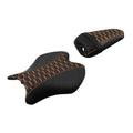 Driver & Passenger Seats for Yamaha YZF R6 (2017–2022) - Black Orange