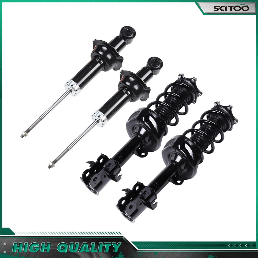 Set of 2 Front Struts + 2 Rear Shocks for Honda CR-V (2007–2011)