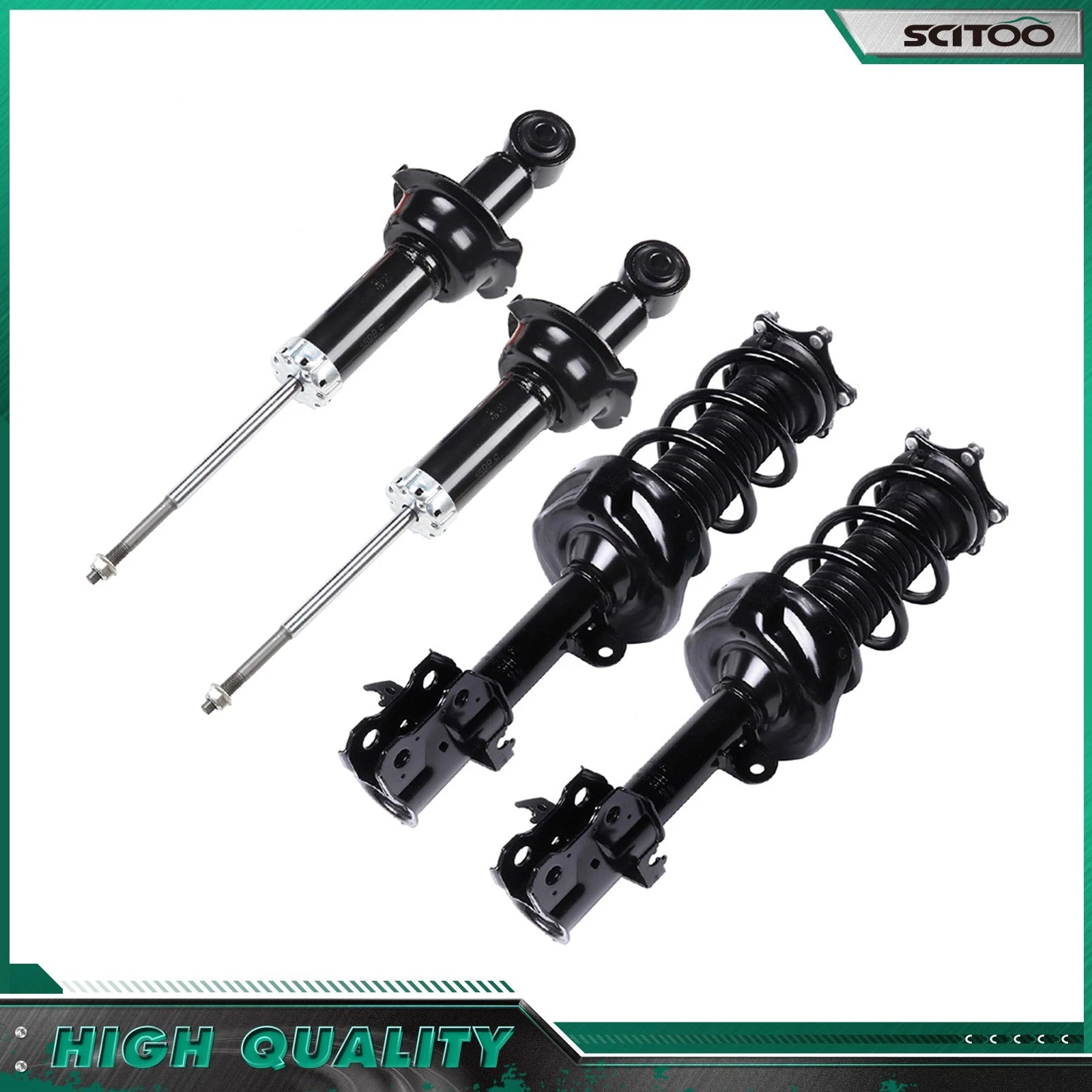 Set of 2 Front Struts + 2 Rear Shocks for Honda CR-V (2007–2011)