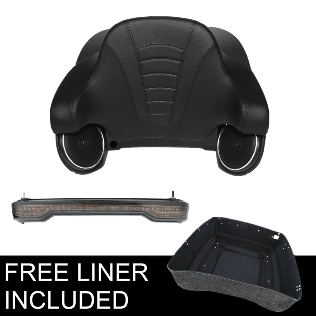 Trunk Pad Speakers for Harley Touring (2014–2023) Black