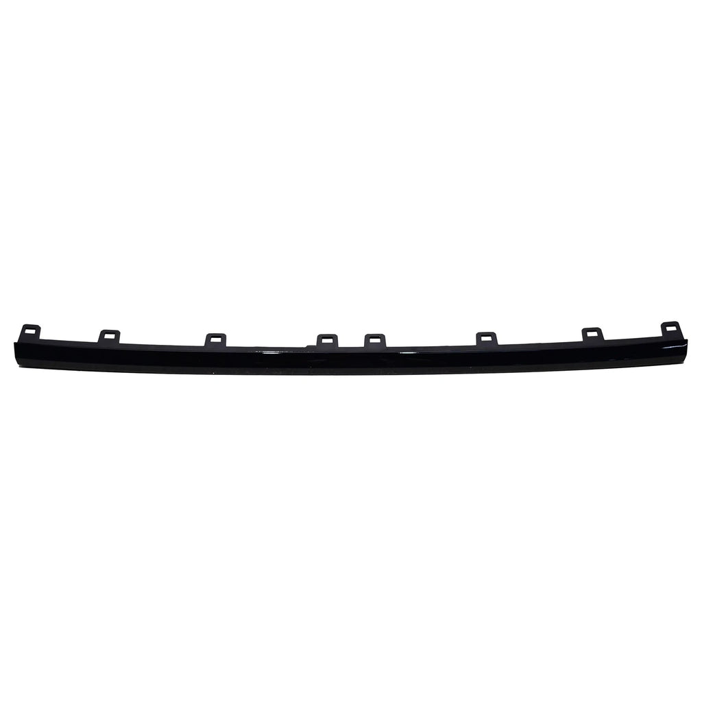 Replacement Black Gloss/Painted ABS Plastic Rear Center Bumper Cover Molding