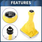 6 Speed Gear Shifter Knob with Cover for Volkswagen Bora Golf MK4 (1998–2007)