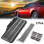3 Pcs Brake Gas Pedal Pad Cover for Volkswagen Jetta (2006–2010)
