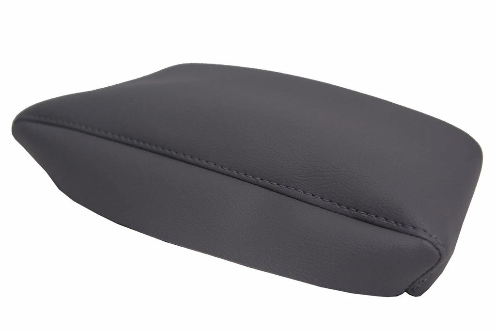 Leather Center Console Lid Armrest Cover for BMW X3 (2003–2010) Gray
