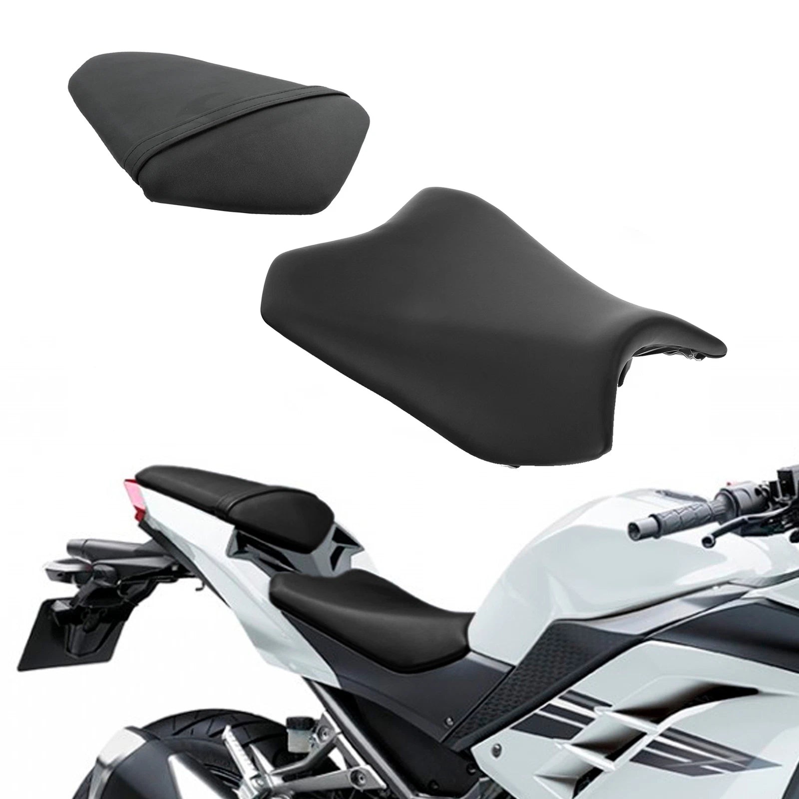 Driver & Passenger Seat for Kawasaki Ninja 300 EX300 (2013–2017)