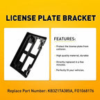 Front License Plate Bracket Holder for Ford Ranger (2019–2022)