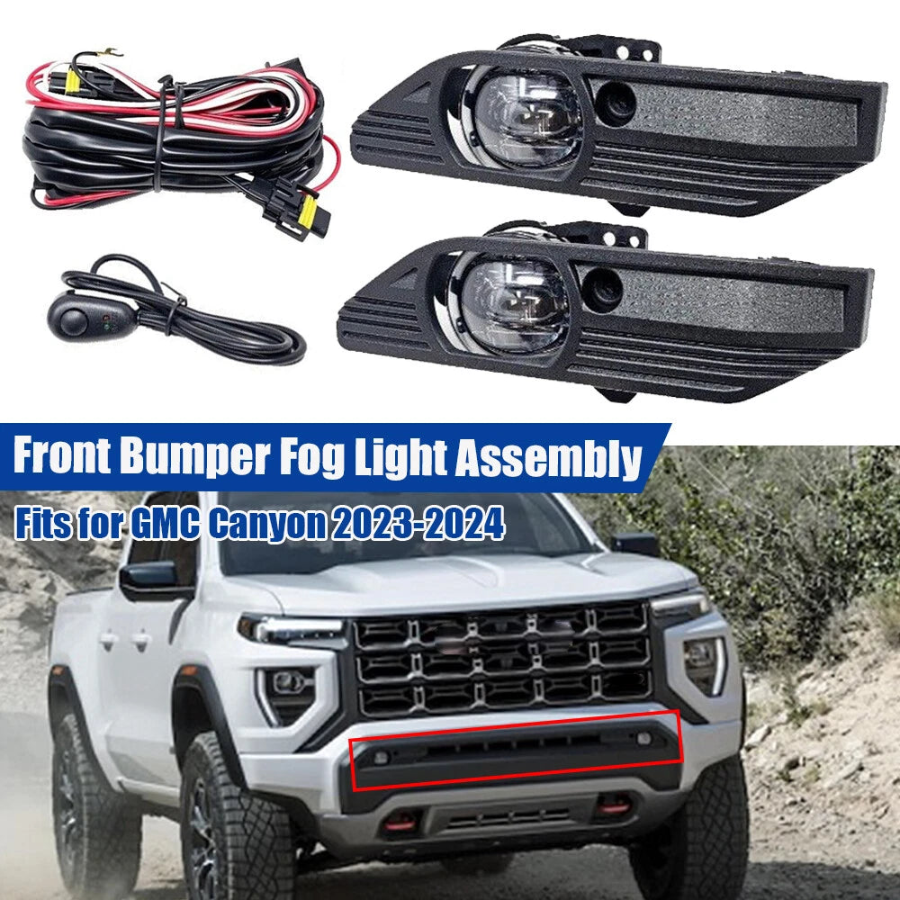 Set of 2 LED Front Bumper Fog Lights for GMC Canyon (2023–2024)