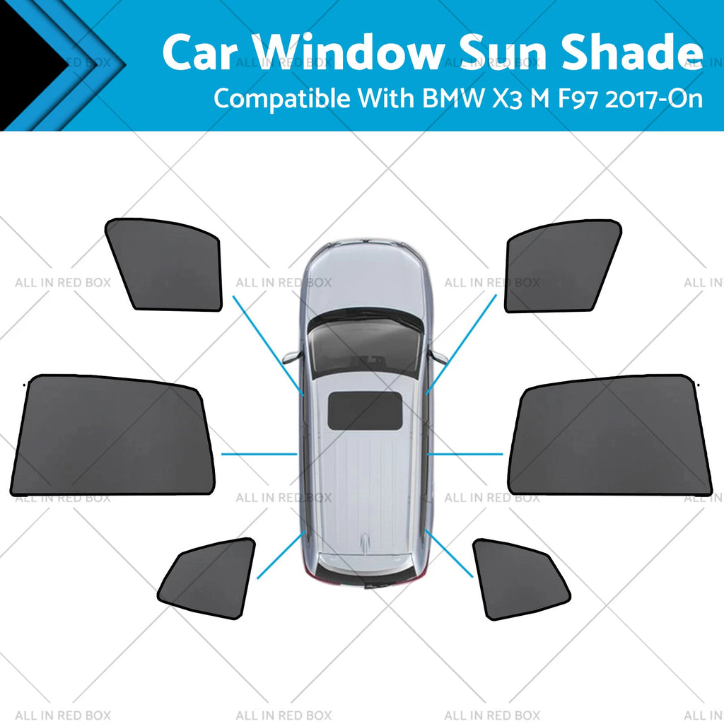 Magnetic Mesh Sun Shades for BMW X3 F97 (2017–Present)