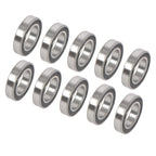 Set of 10 Deep Groove Ball Bearings 40x68x15mm Double Rubber Seals
