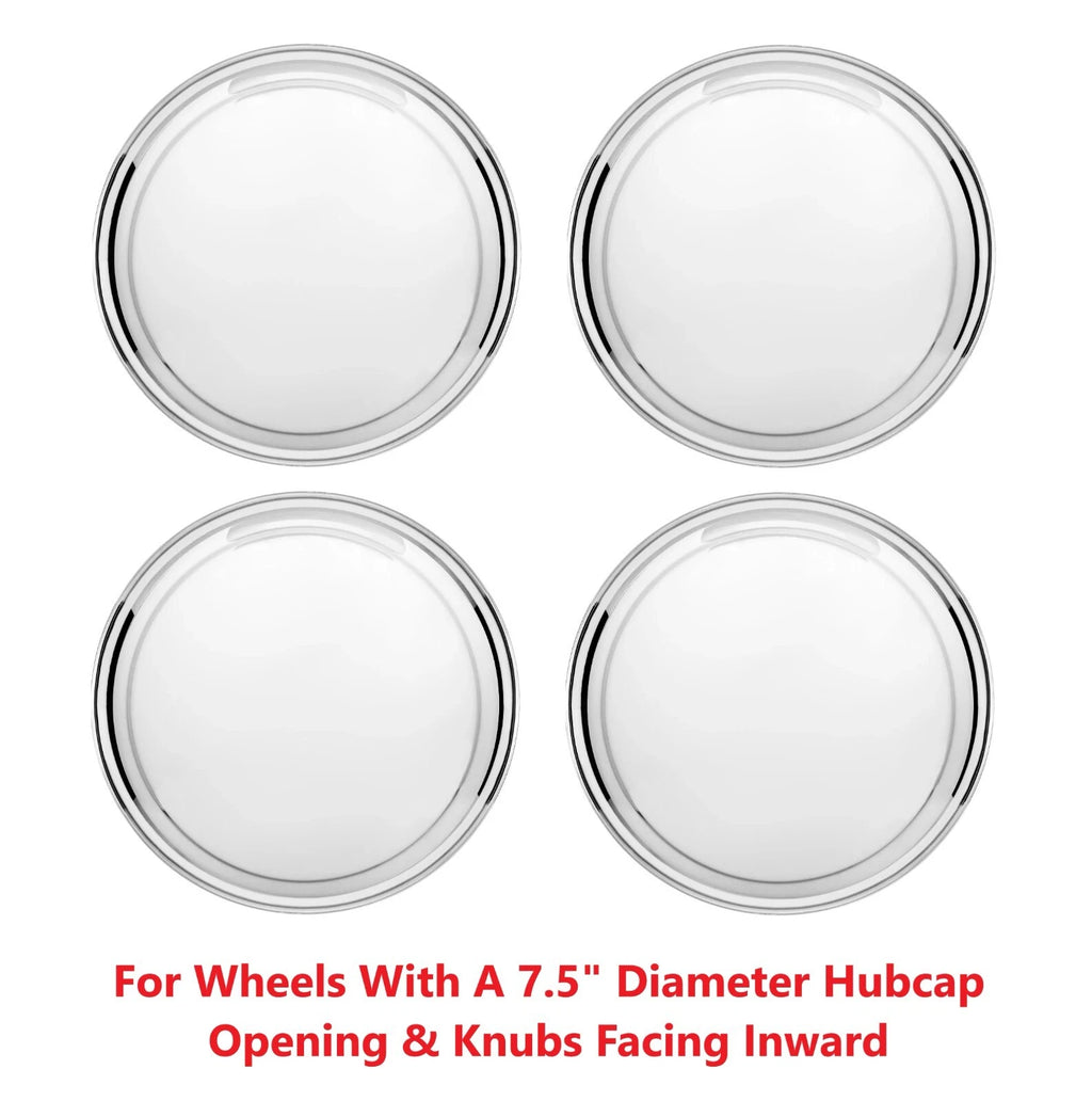 Stainless Steel Hubcaps Set for 1947–1948 Ford with 7.5 In Wheel Opening