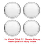 Stainless Steel Hubcaps Set for 1947–1948 Ford with 7.5 In Wheel Opening