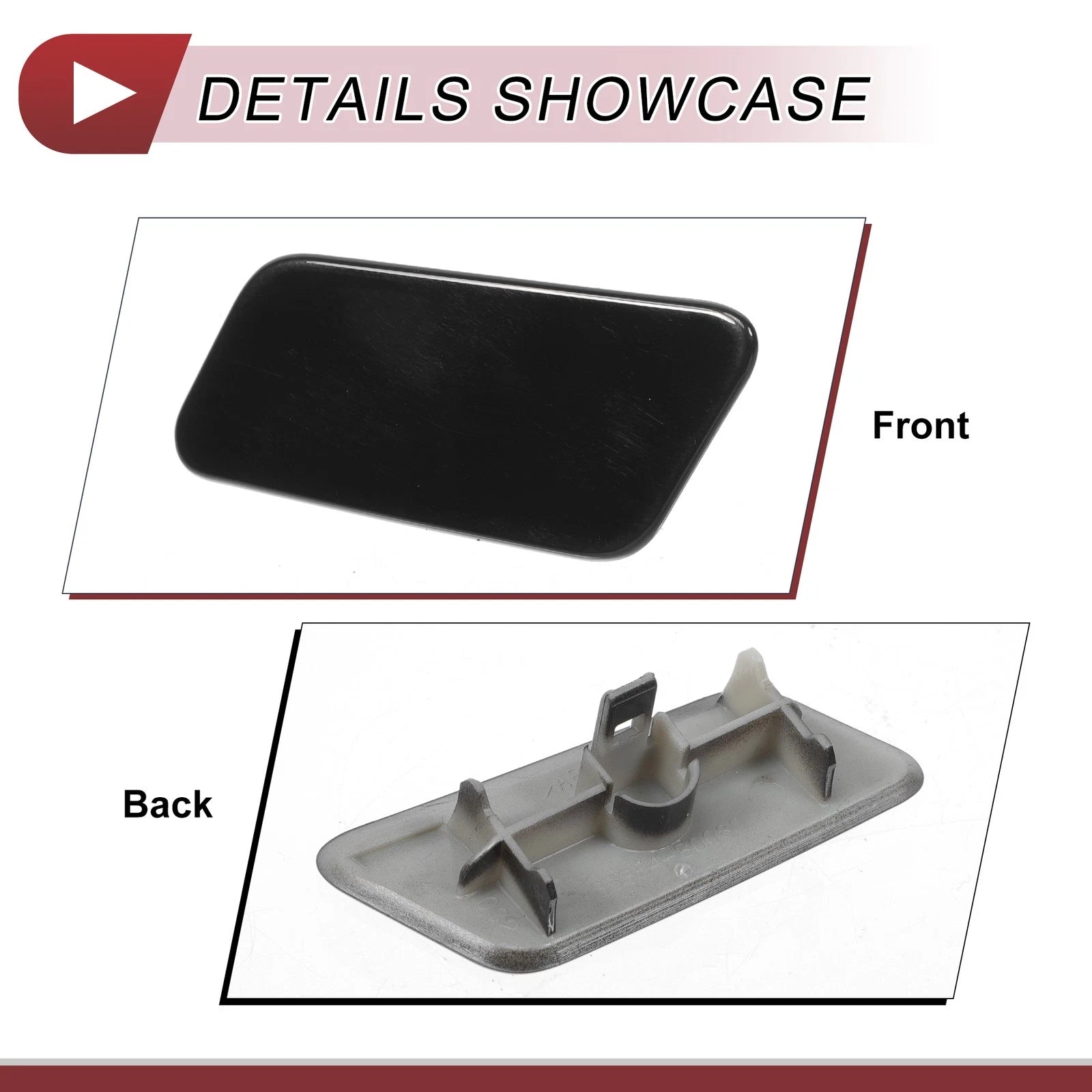 Front Left Washer Nozzle Cover Cap for Lexus LX570 (2016–2021) Black