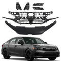 Front Bumper Upper Grille and Grill Cover Molding for Honda Civic Sport (2022–2024)