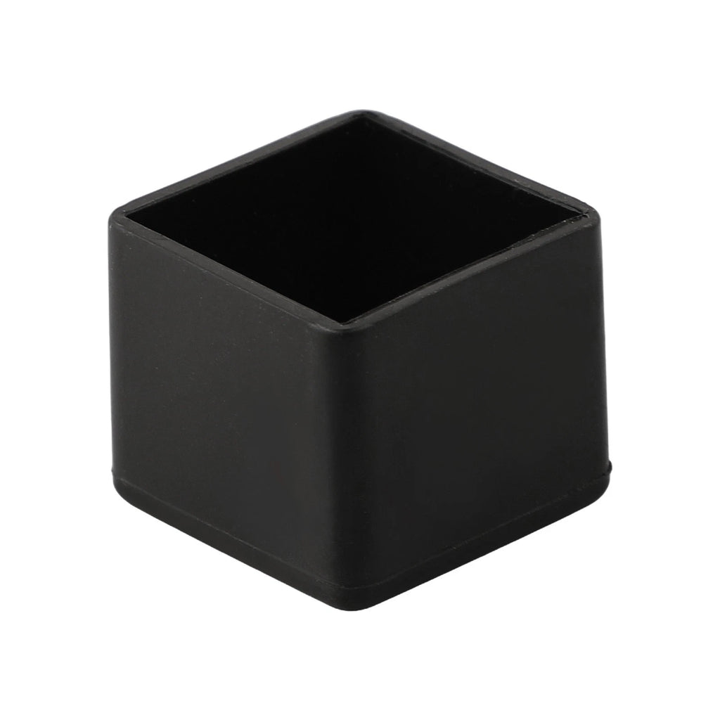 Chair Leg Cap Protector Pads for Furniture (Set of 4) - Black Non-slip PVC