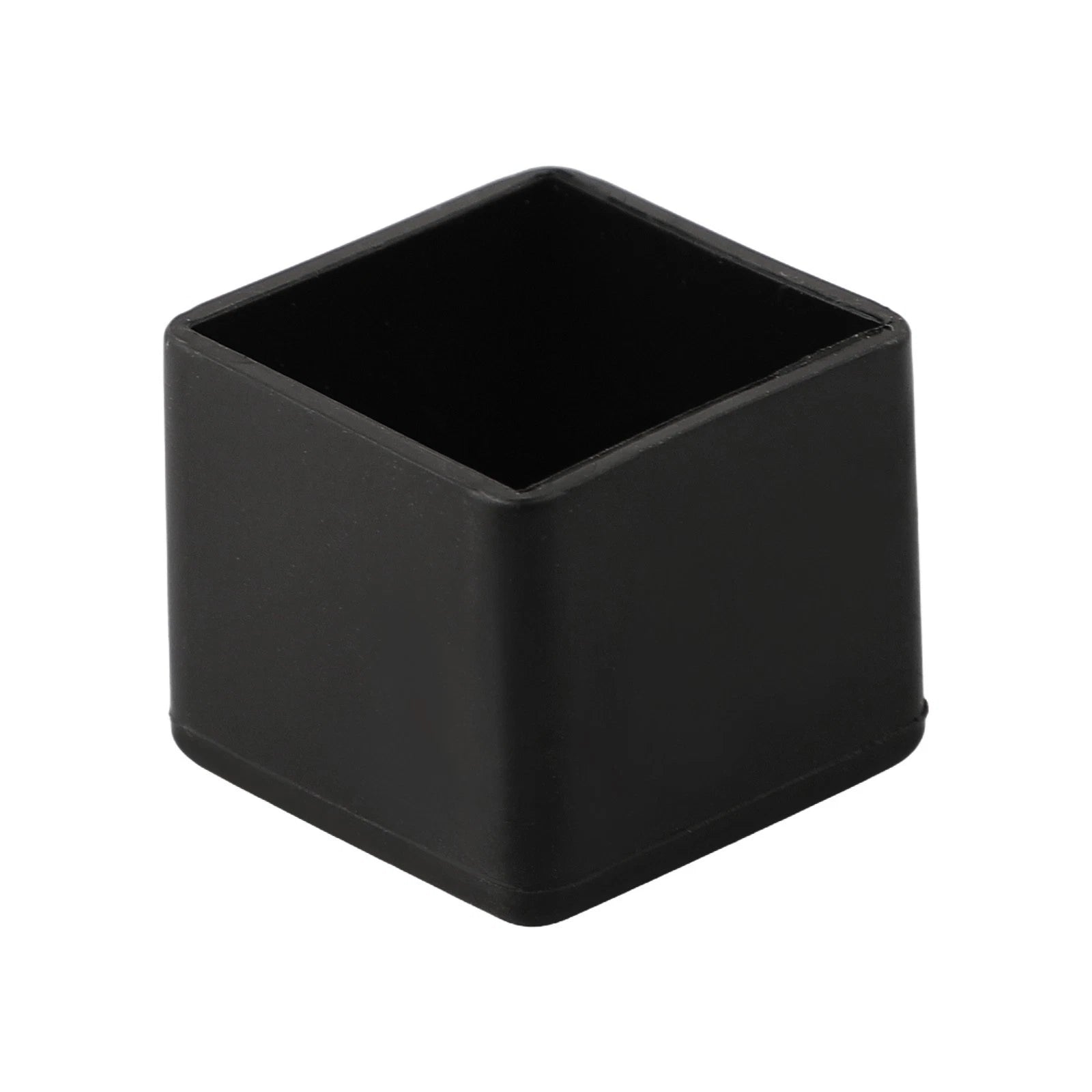 Chair Leg Cap Protector Pads for Furniture (Set of 4) - Black Non-slip PVC