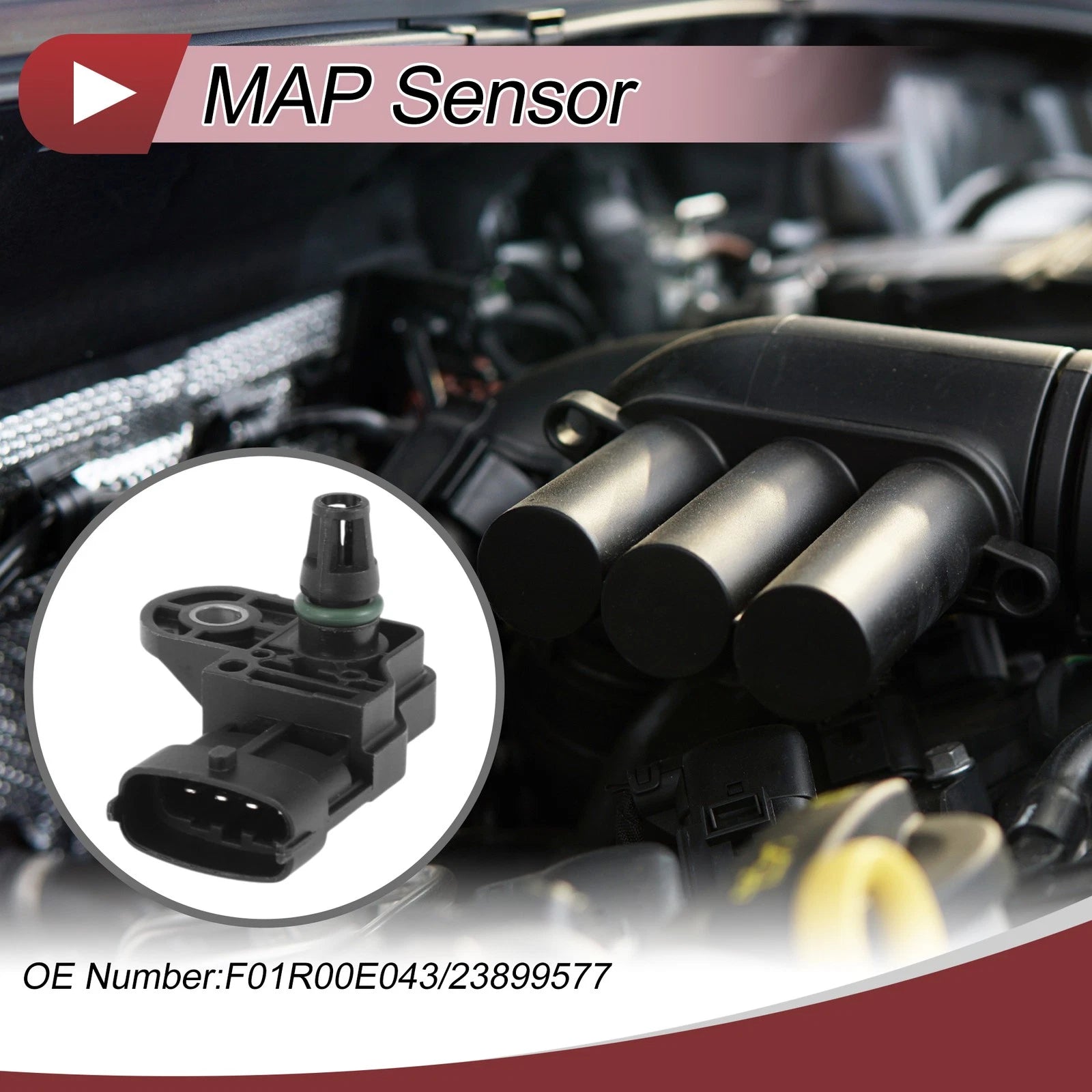 MAP Sensor No.F01R00E043 for Chevrolet N400 (2015–2019)