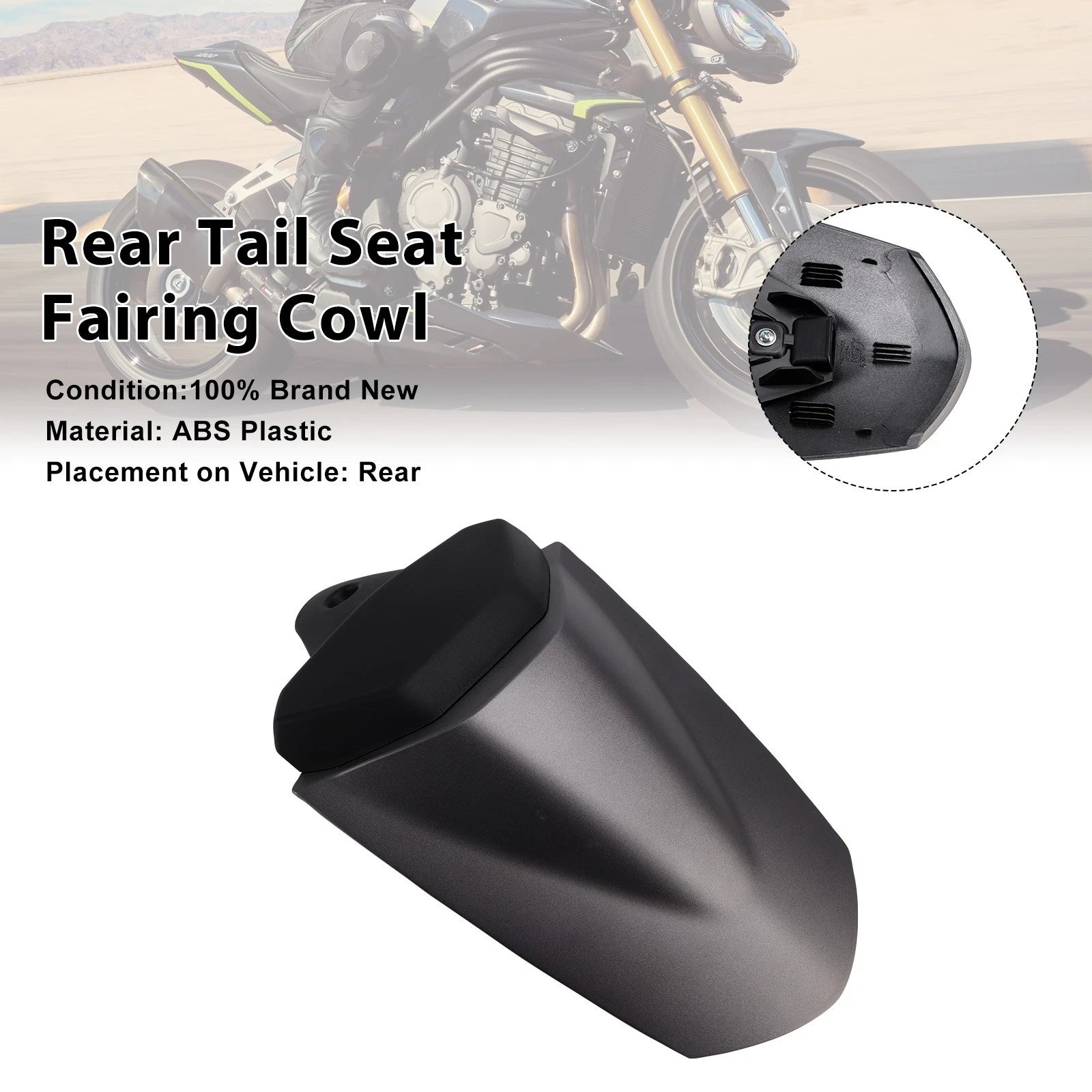 Rear Tail Seat Fairing Cowl Cover for Speed Triple 1200 RS (2025–2026) Gray