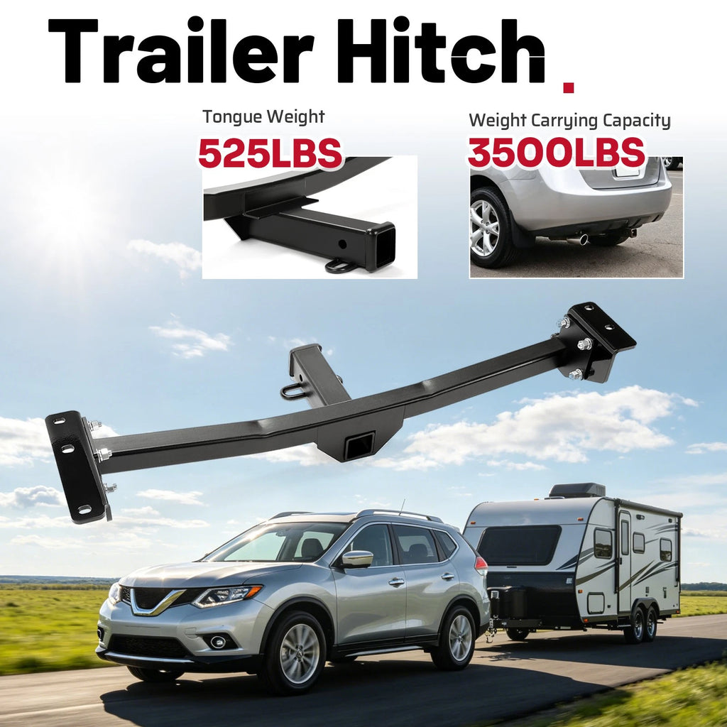 2" Trailer Hitch Receiver for Nissan Rogue (2008–2020) Rogue Select (2014–2015)