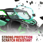 HECASA Glass Windshield for Can Am Maverick X3 (2017–2023) UV Protect