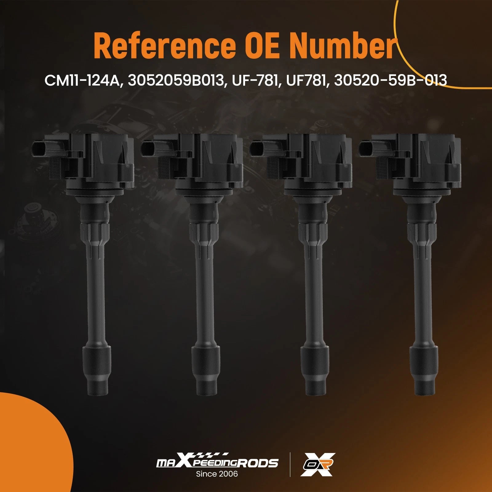 4X Ignition Coils Pack for Honda Accord Civic CR-V 1.5L 2.0L (2016–2020) 3052059B013