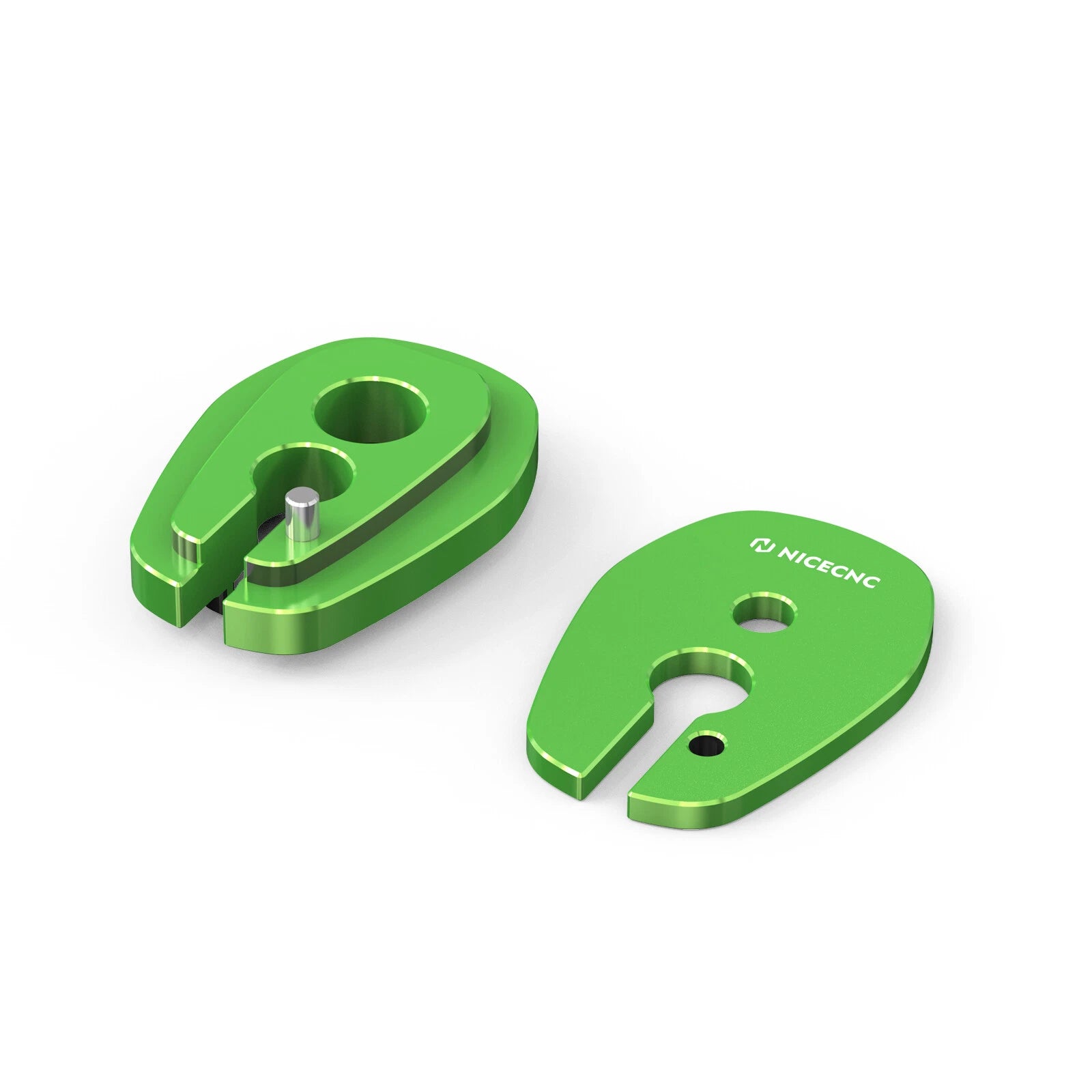 Slotted Blinker Stalk Elimination Adapter Plate Kit for Kawasaki KLR 650 (2008–2018)