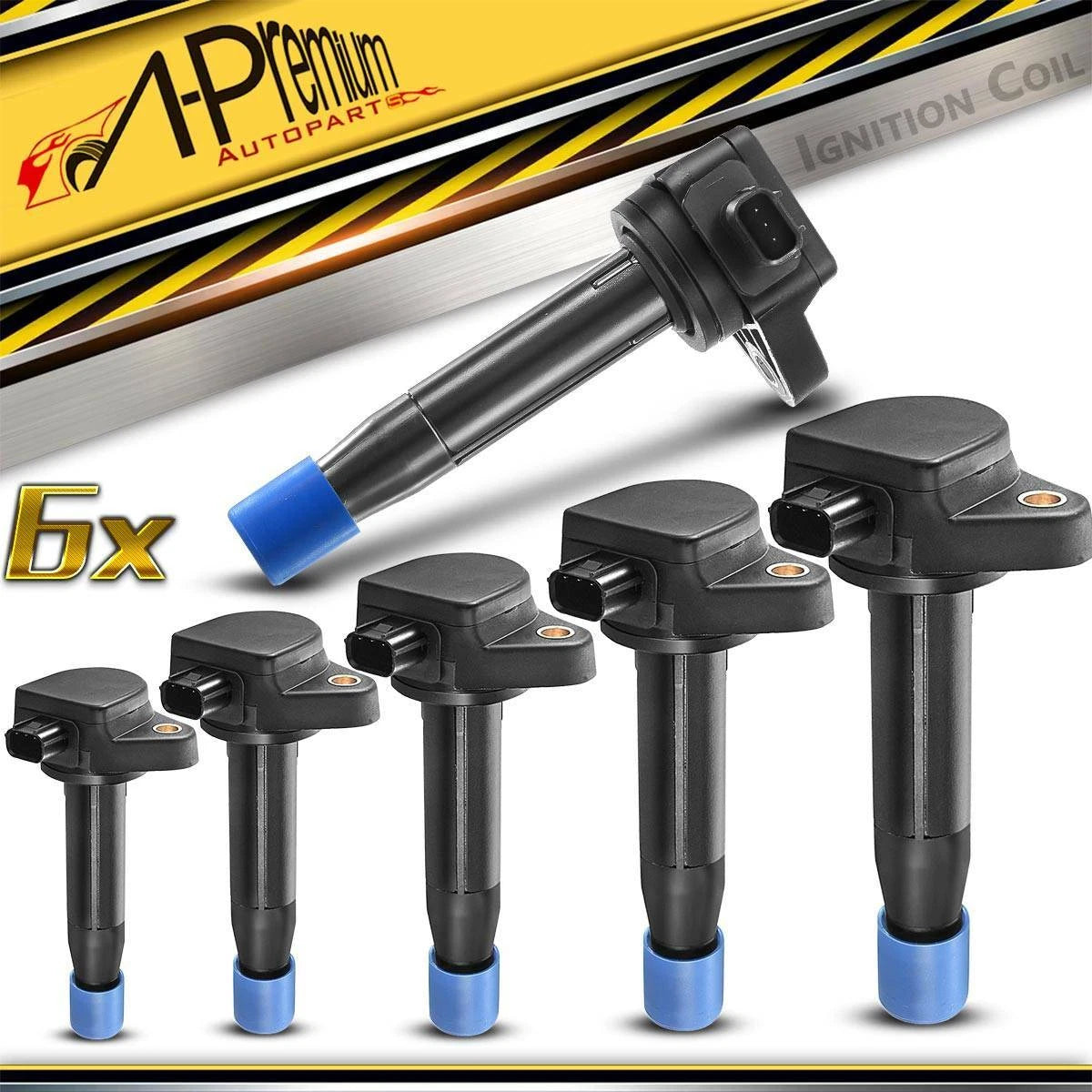 6x Ignition Coil for Honda Accord (2008–2012), Odyssey (2008–2017), Acura TSX