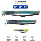 Set of 3 Wiper Blades for Kia Soul (2010–2019) - 24"/20"/11"