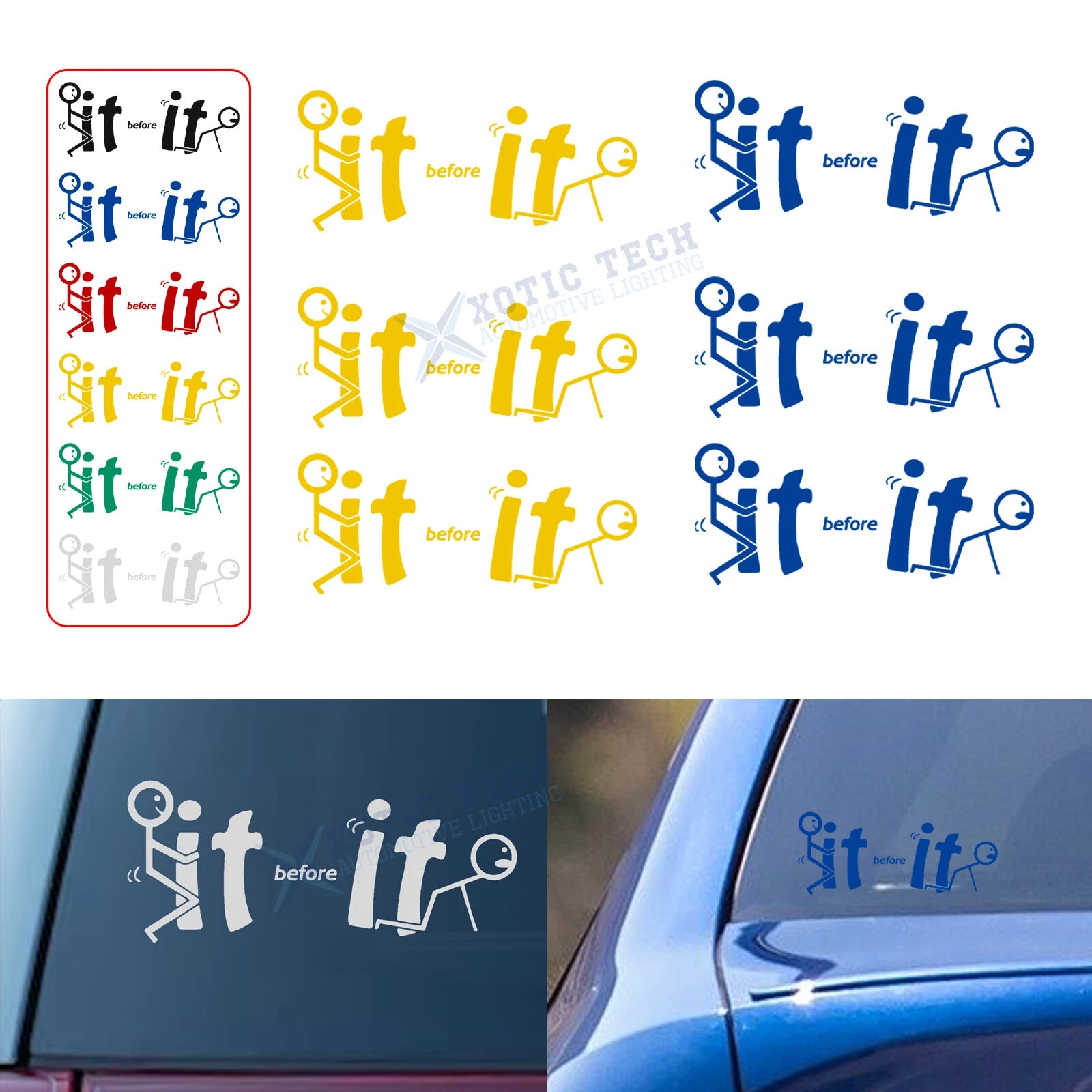 F*ck It Before It F*ck You Vinyl Car Decal for Universal (—)